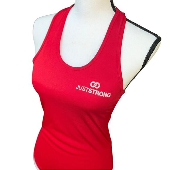 Red Just Strong Sport Racerback Tank NWOT - Picture 6 of 8